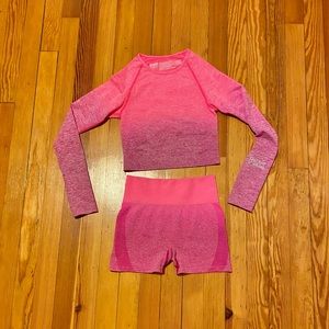 Victoria’s Secret Pink Seamless Top and Shorts